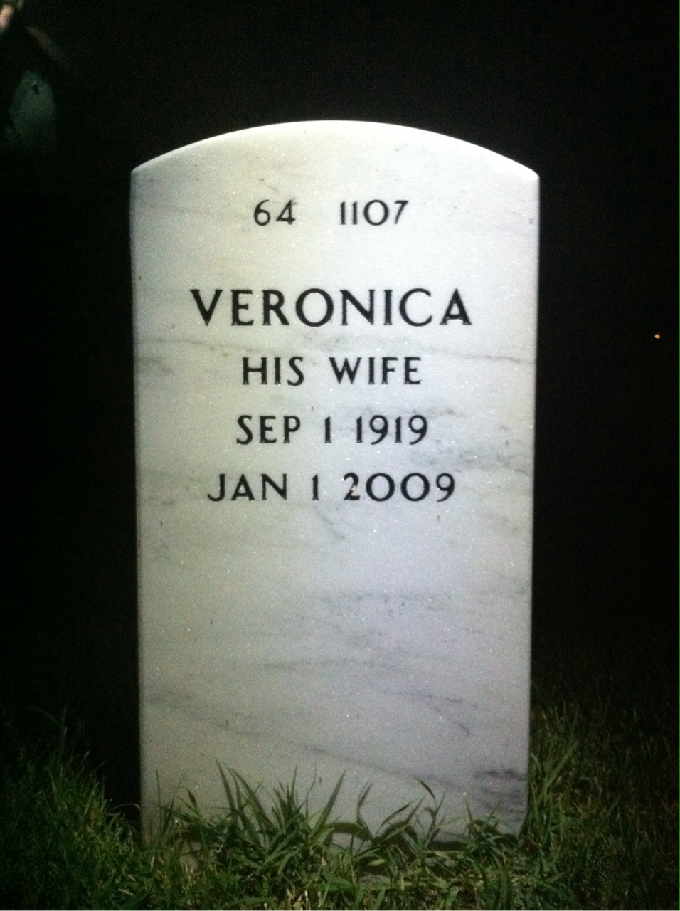 Back of headstone — Robert Lesesne