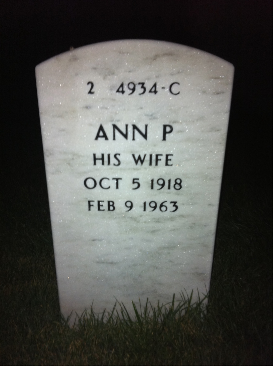 Back of headstone — Stelio Lovece