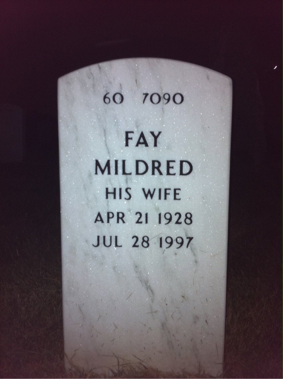 Back of headstone — William Dunham