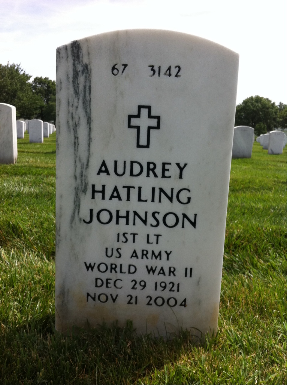 Back of headstone — Melvin Johnson