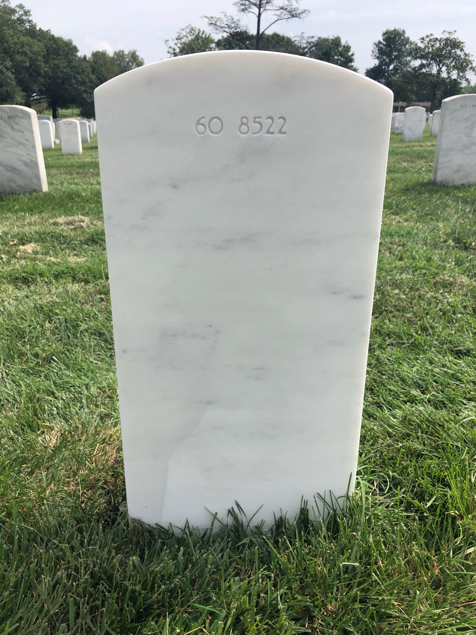 Back of headstone — John Dennison