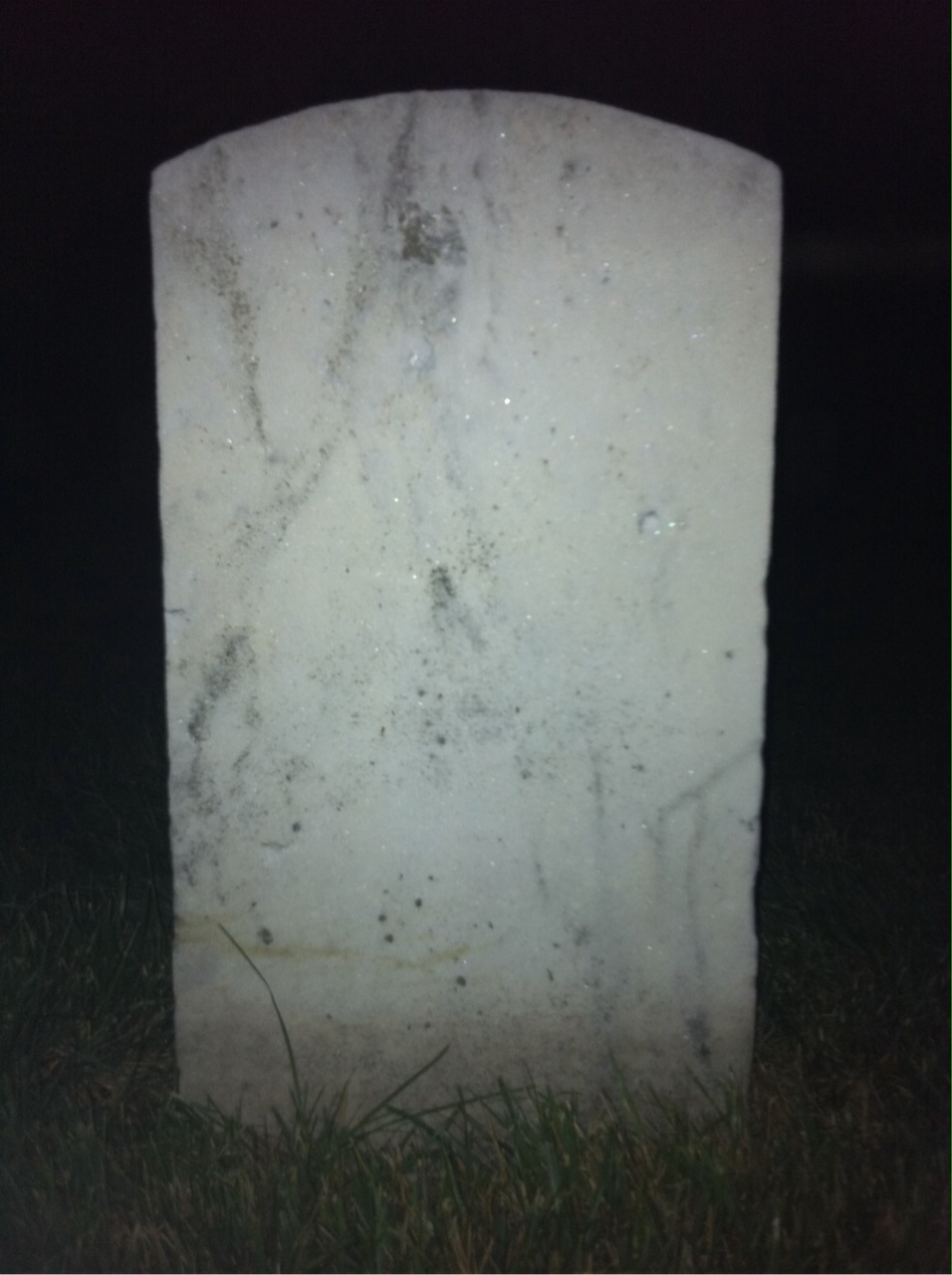 Back of headstone — Louis Myers