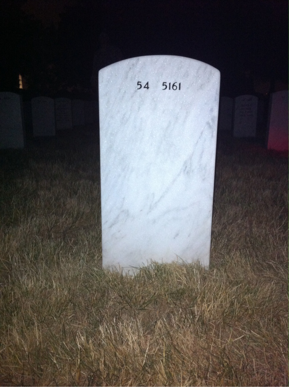 Back of headstone — Tommie Marion