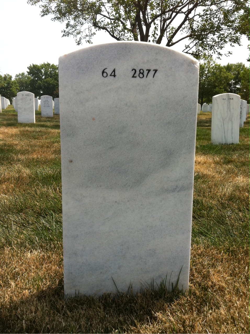 Back of headstone — Robert Tant