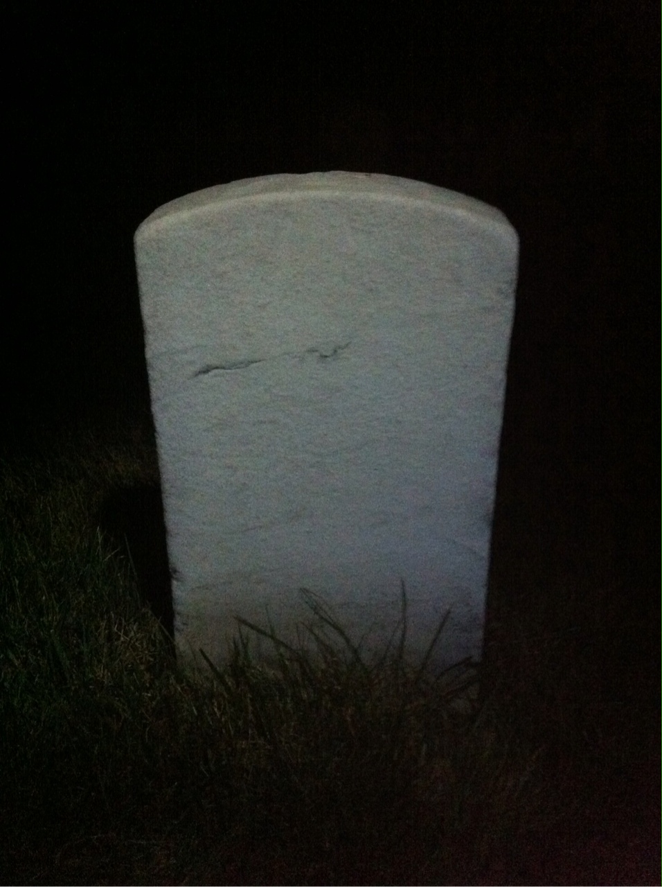 Back of headstone — John Alcock