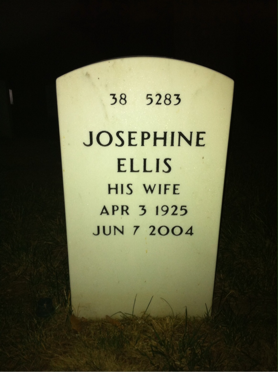 Back of headstone — Theodore Rivenburg