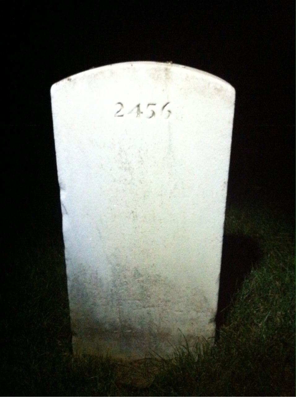 Back of headstone — Francis Arnold