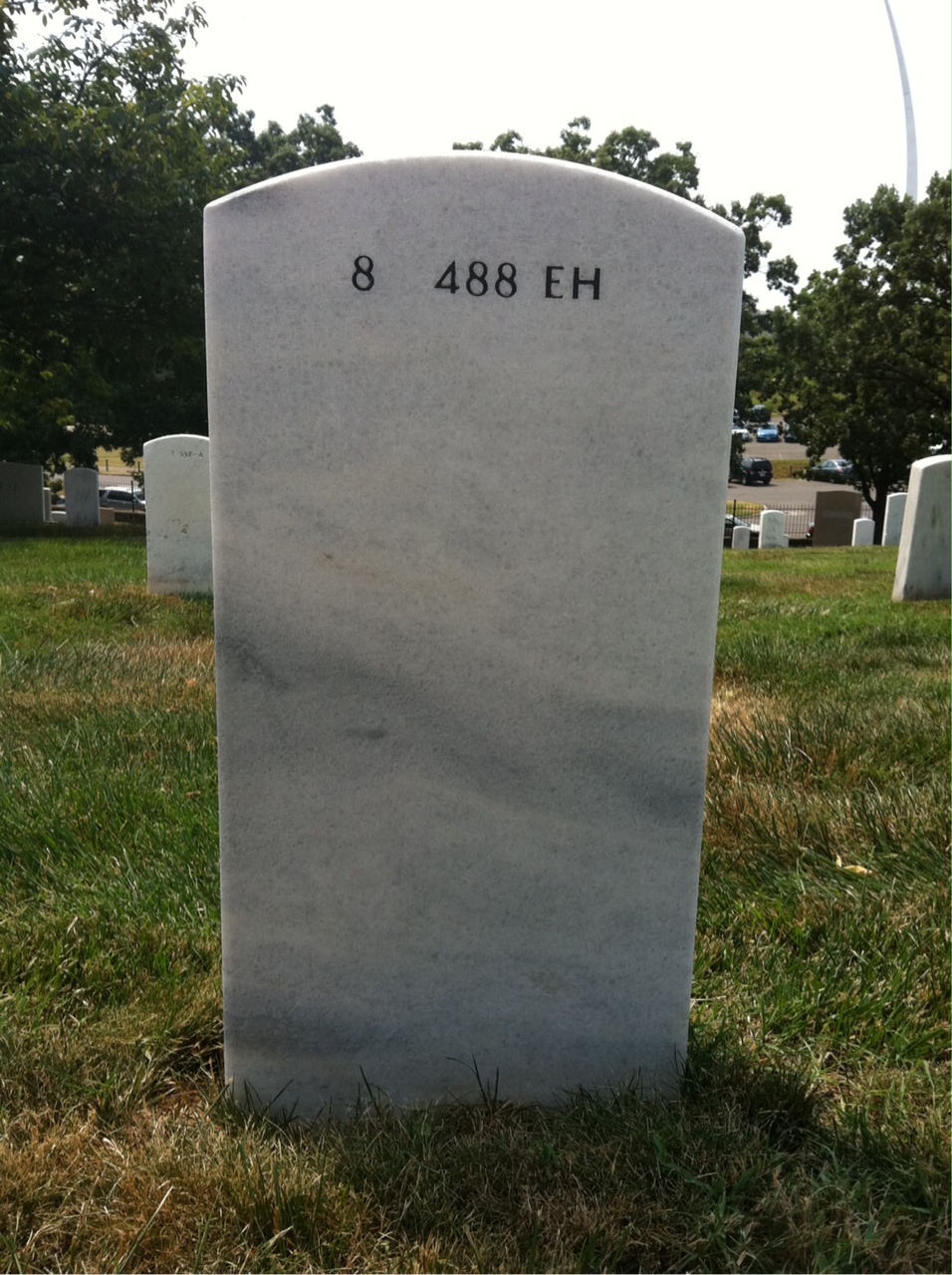 Back of headstone — Helen Espey