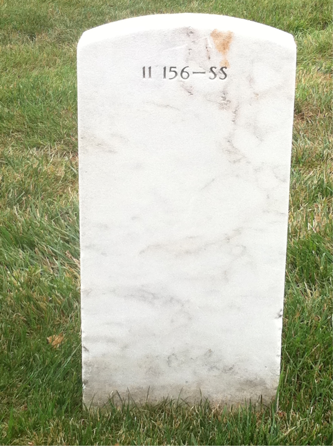 Back of headstone — Helen Moore