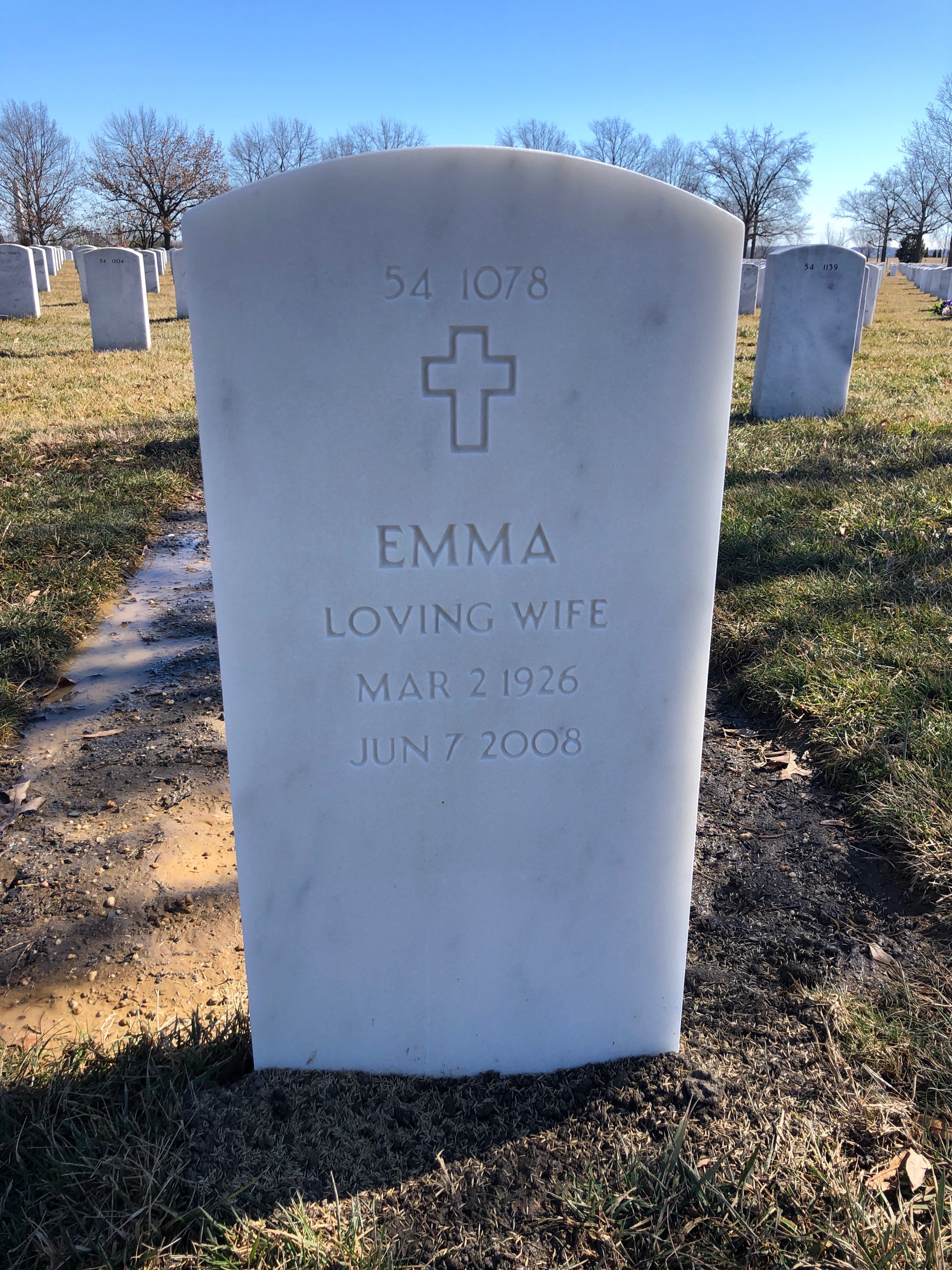 Back of headstone — James Abernathy