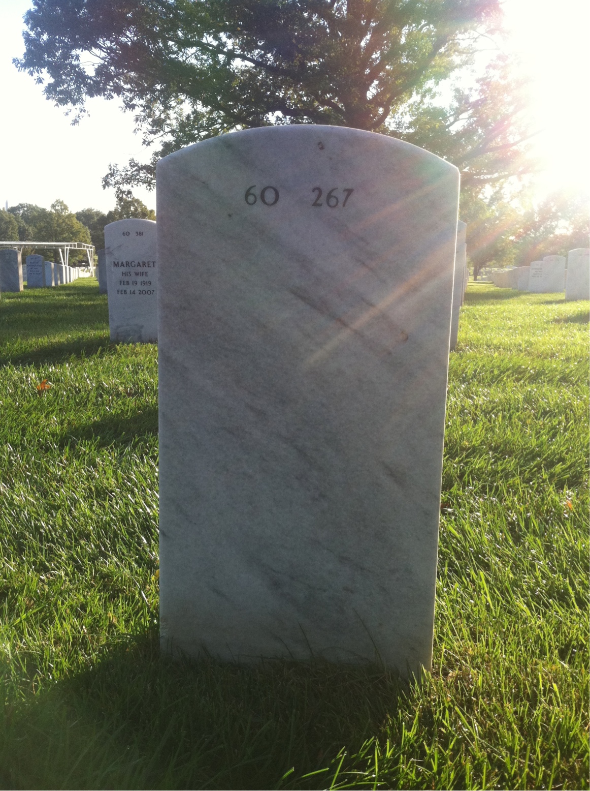Back of headstone — James Gulbranson