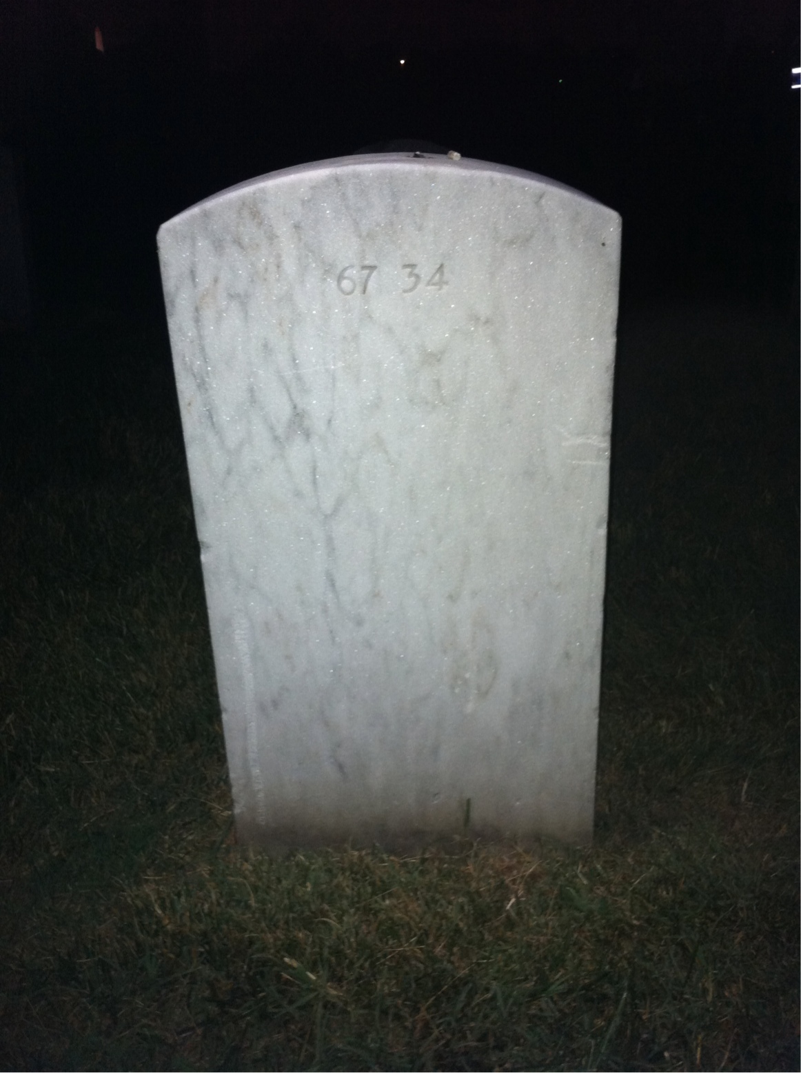 Back of headstone — Alfonso Avisato