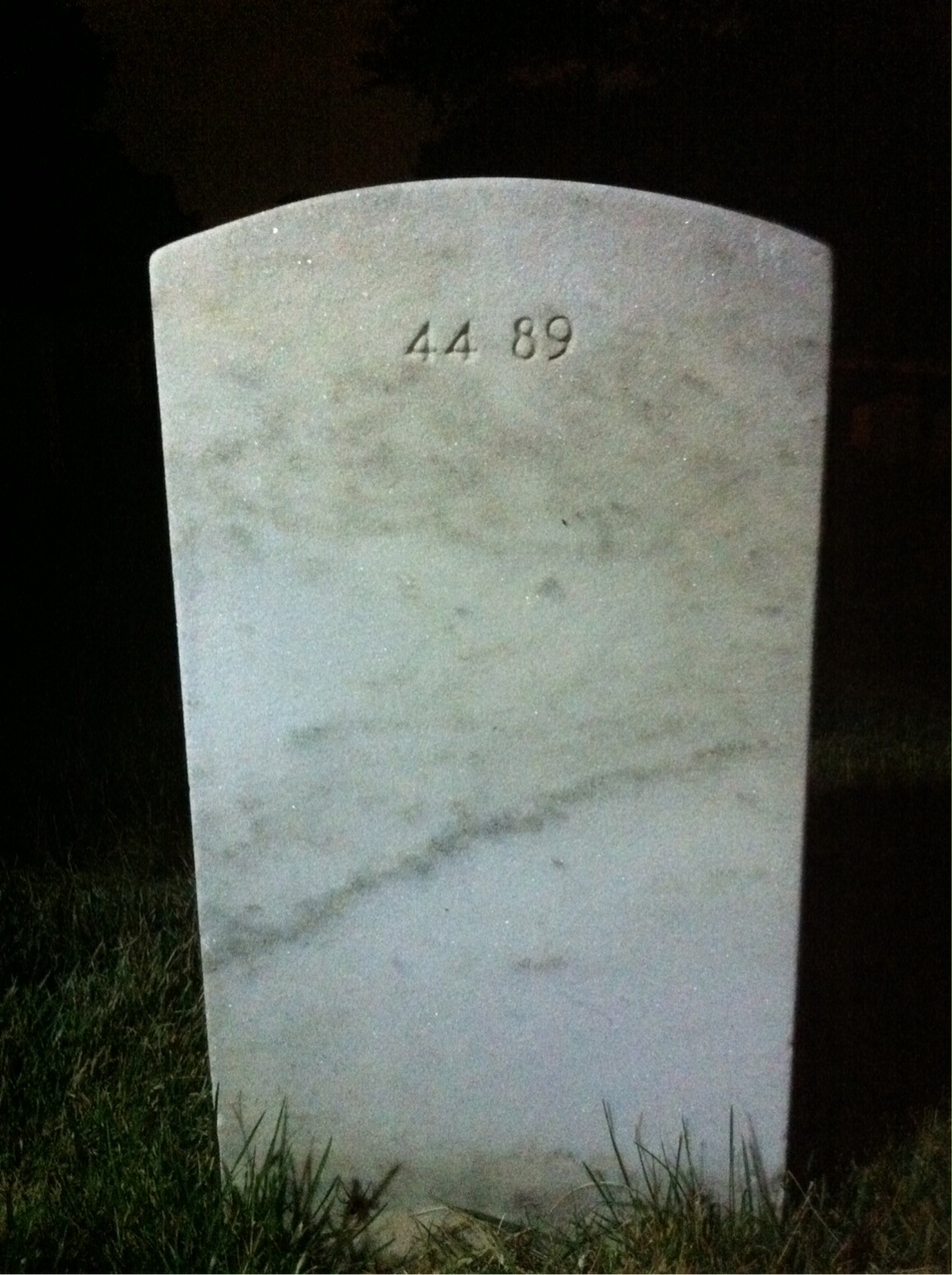 Back of headstone — Patrick Moran