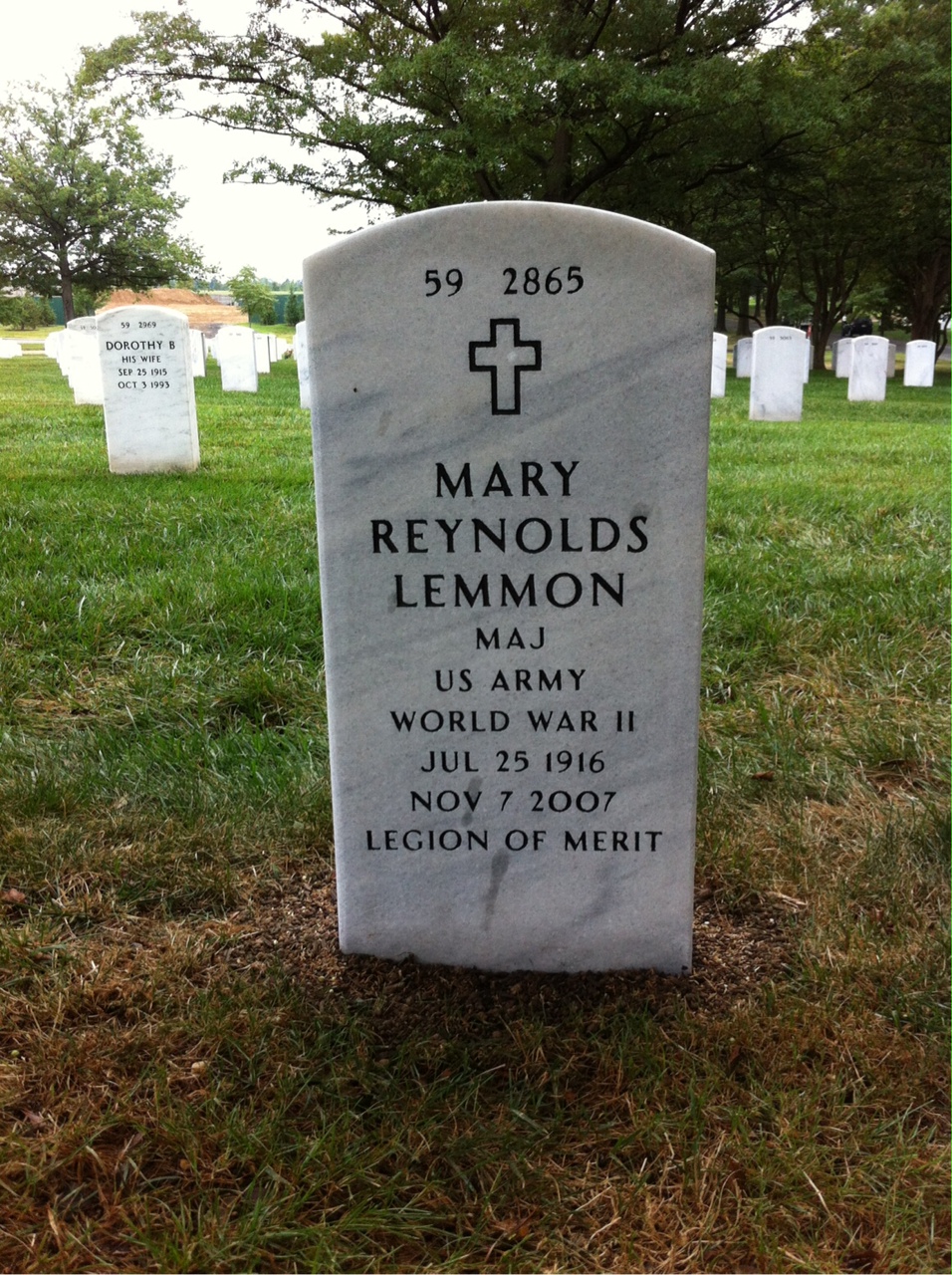 Back of headstone — Kelley Lemmon