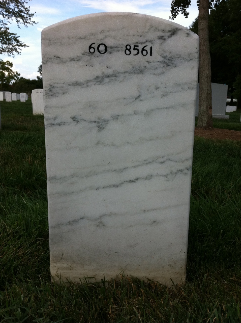 Back of headstone — Keisha Morgan