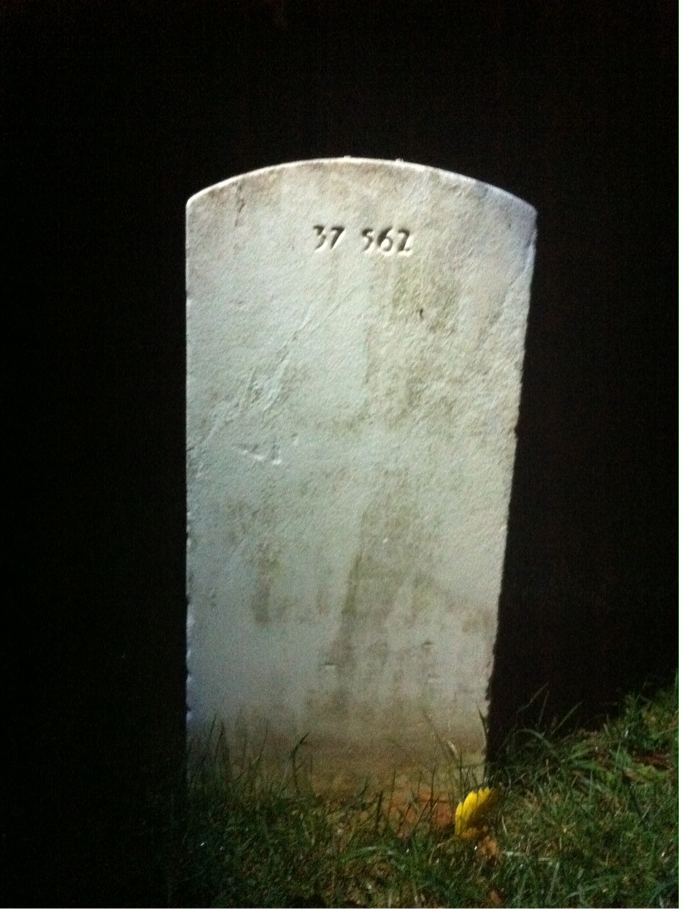 Back of headstone — Edward Minkler