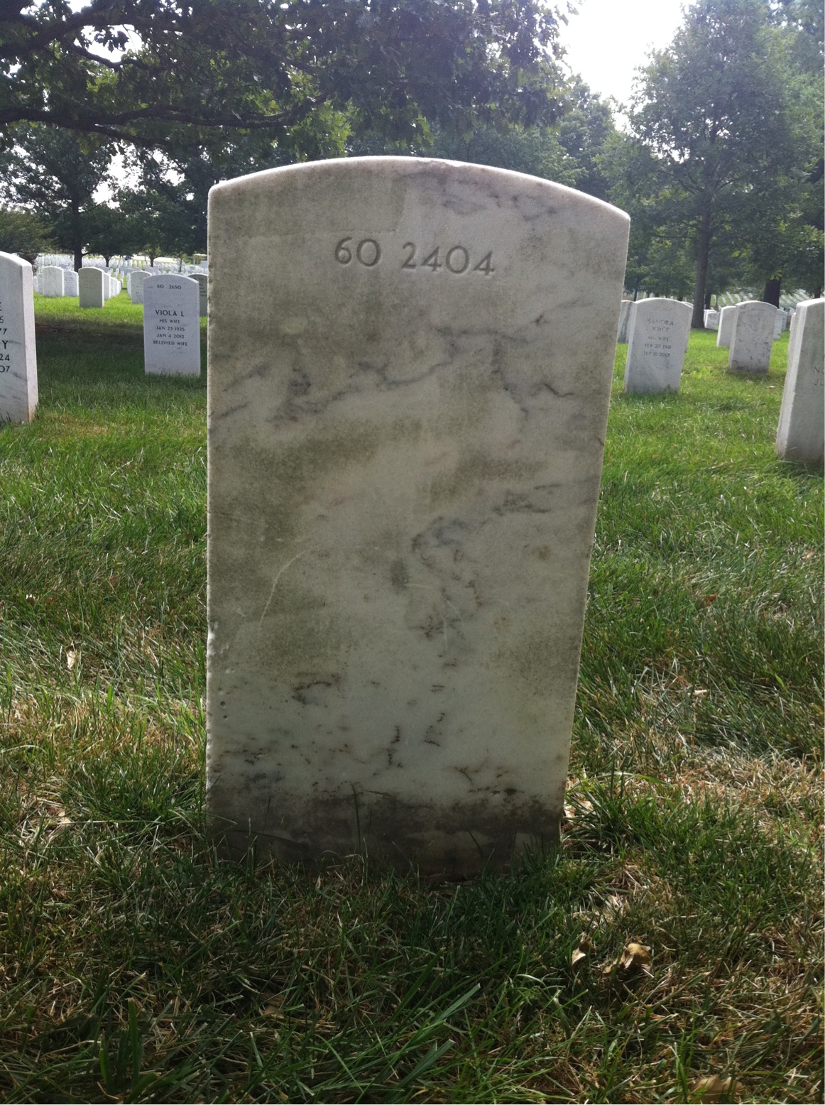 Back of headstone — Cloduardo Sola