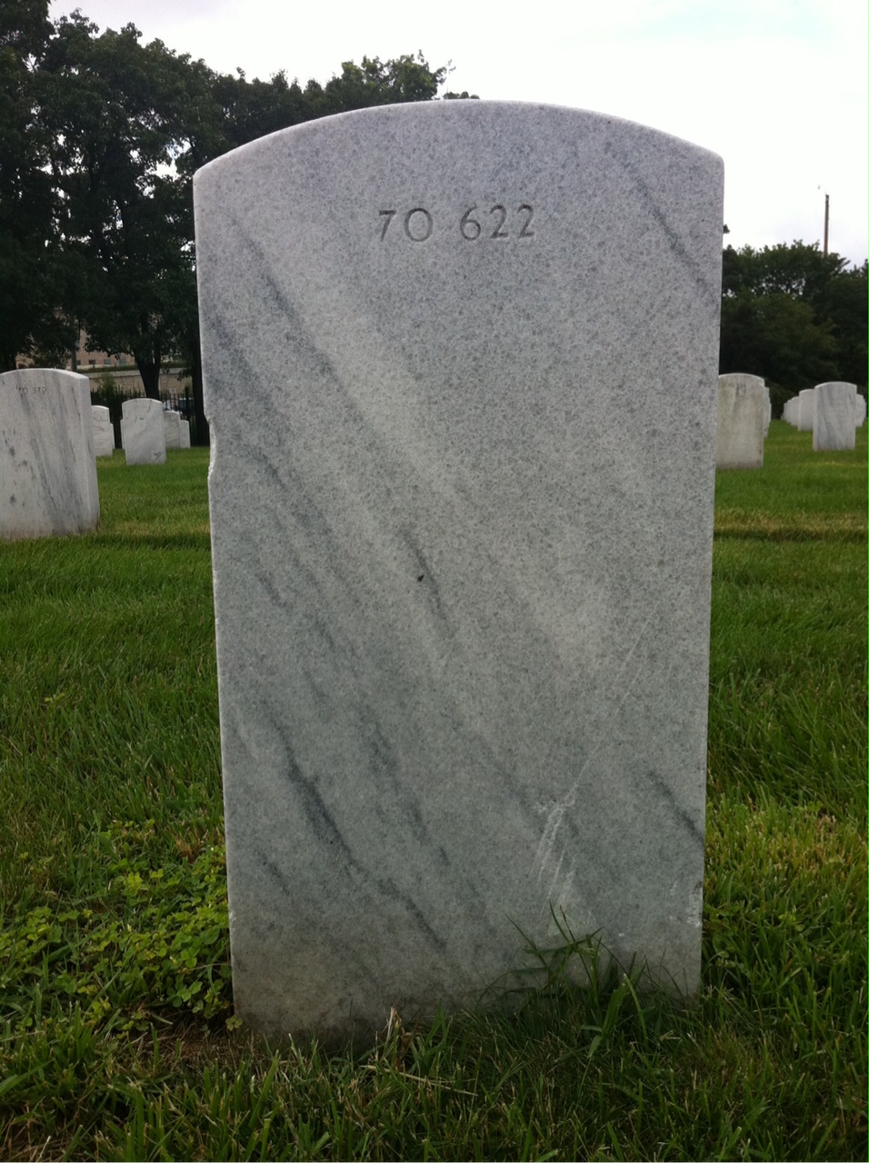 Back of headstone — Paul Moore