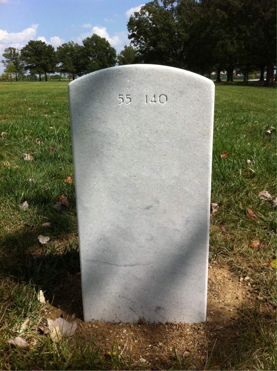 Back of headstone — Abie Abraham
