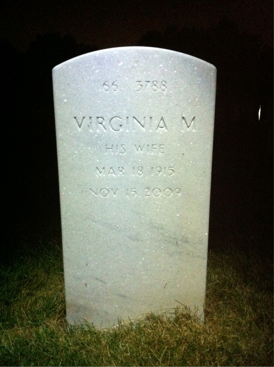 Back of headstone — Theodore Sullivan
