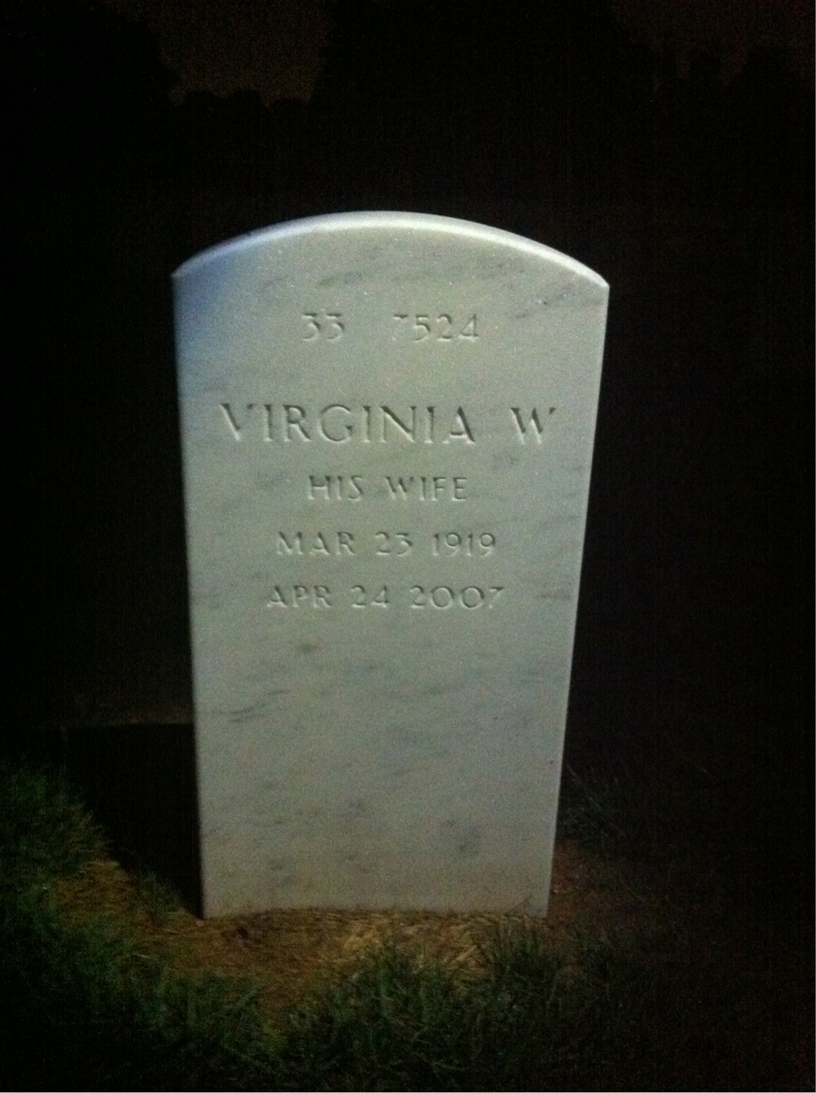Back of headstone — Louis Umlauf