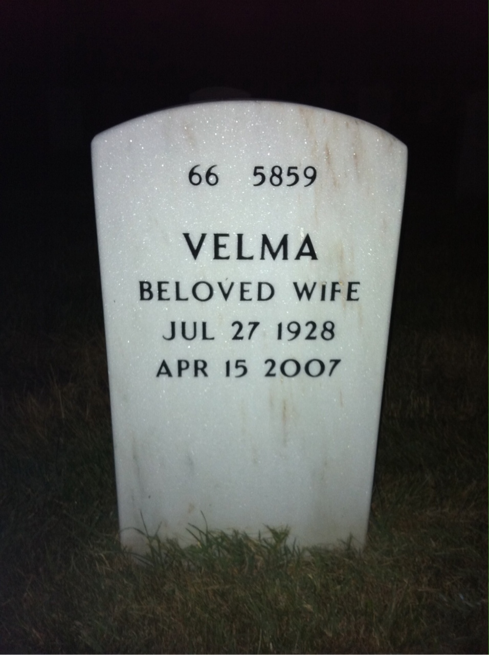 Back of headstone — Robert Gilyard