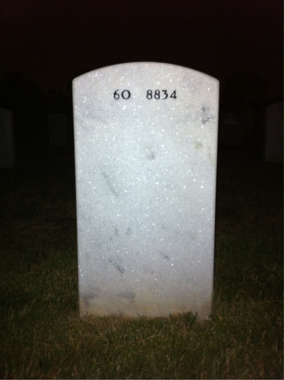 Back of headstone — Benjamin Moore