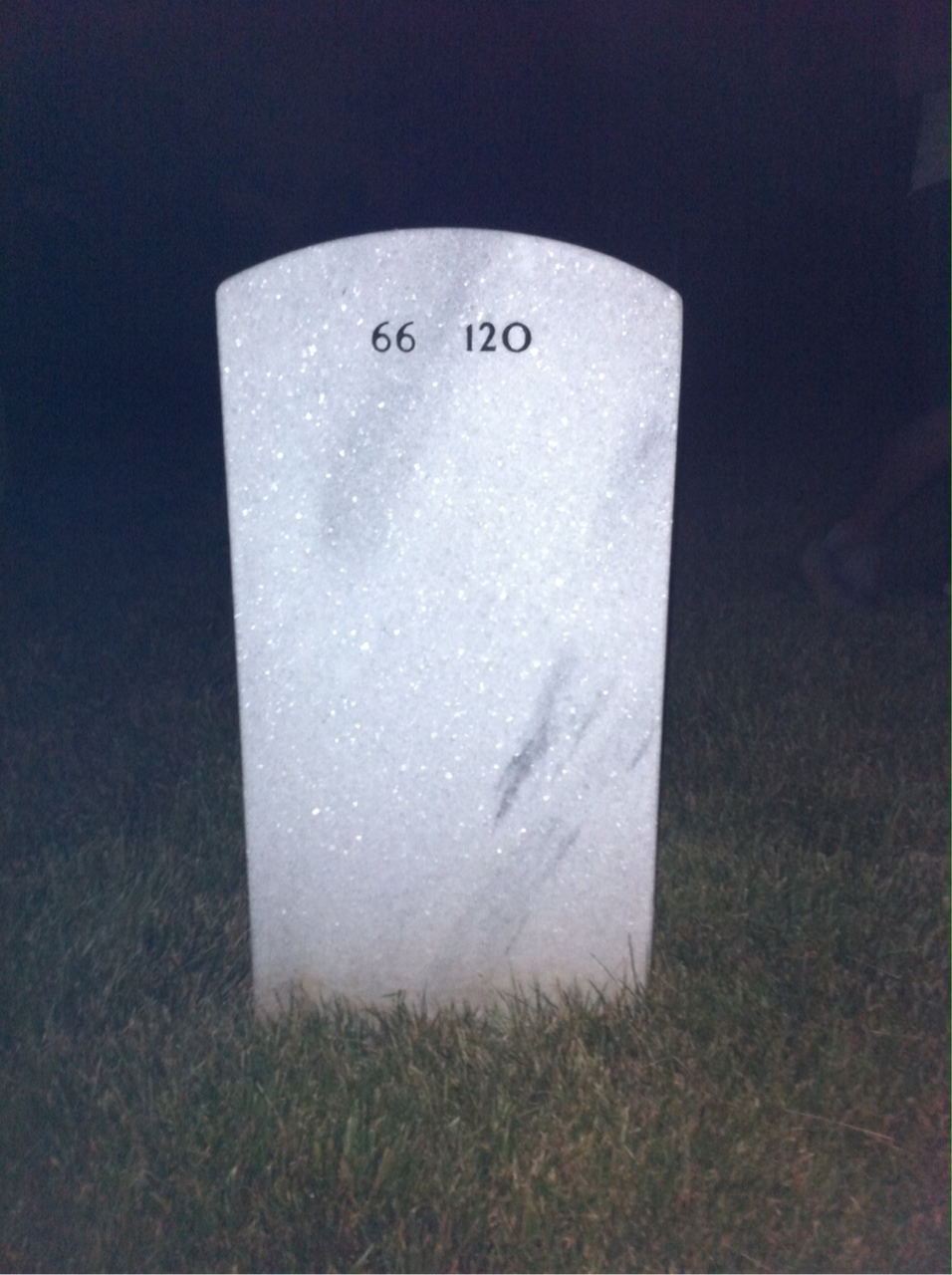 Back of headstone — Richard Dawson