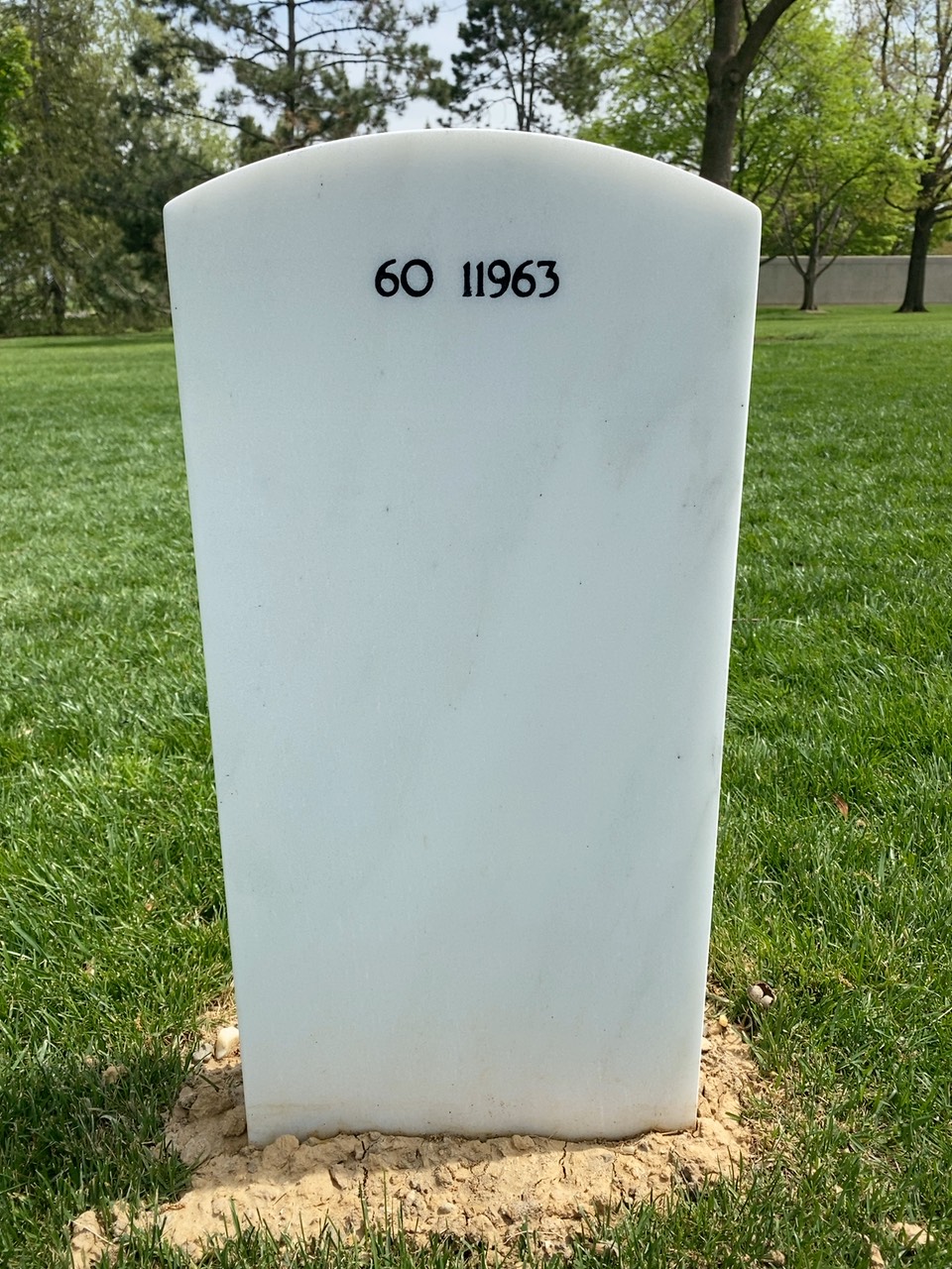 Back of headstone — Dax Conrad