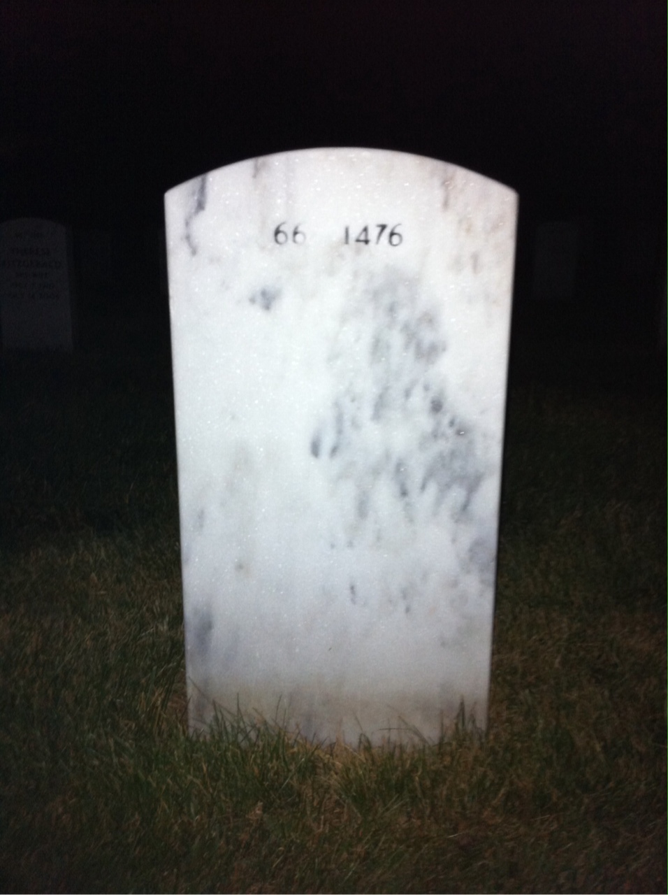 Back of headstone — Norman Evans