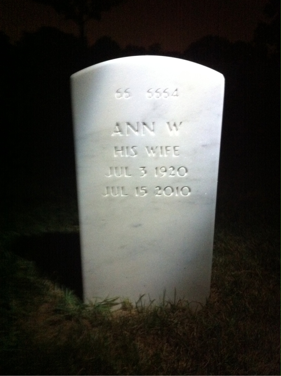 Back of headstone — Channing Cox