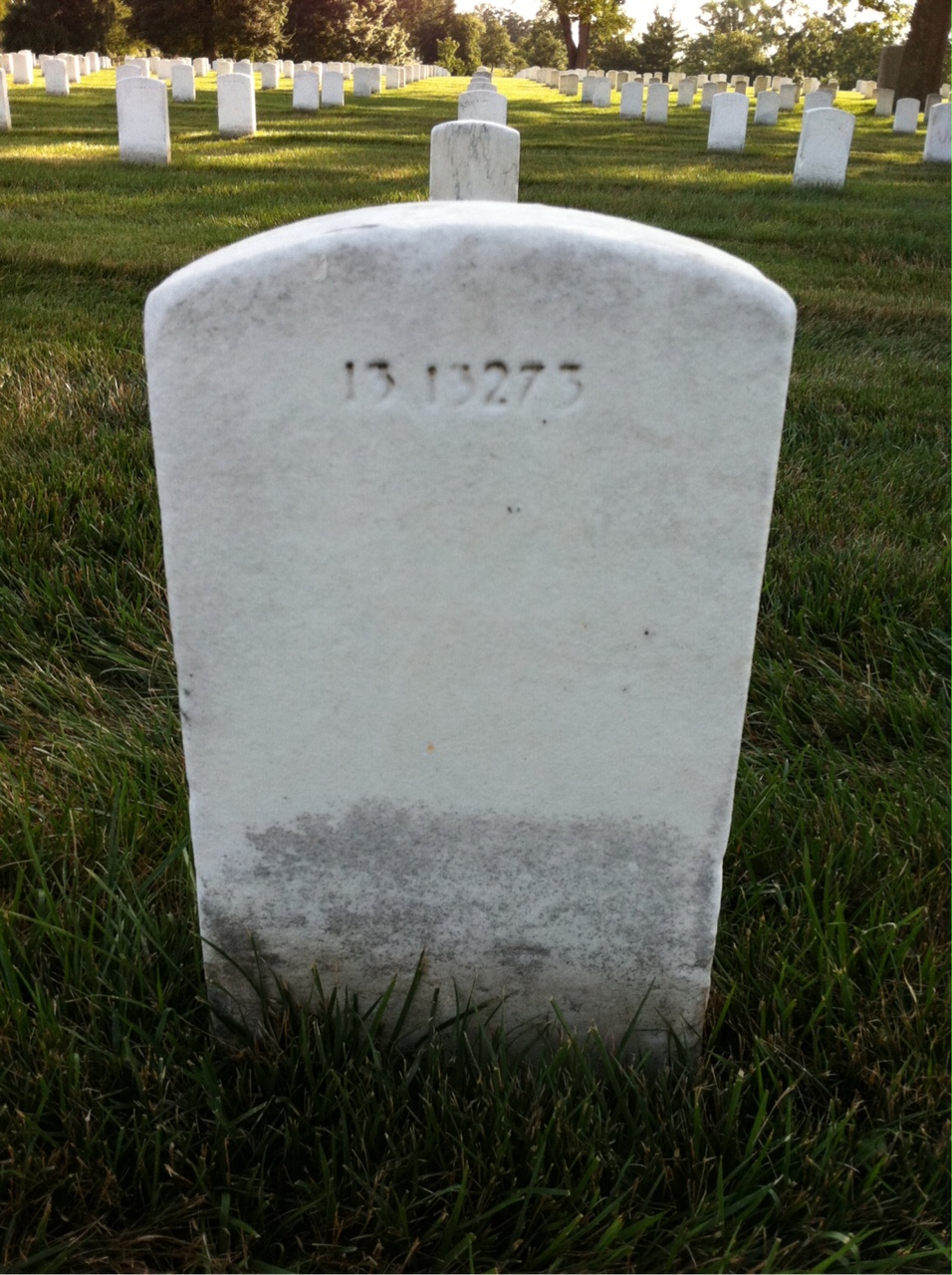 Back of headstone — Adwin Myers