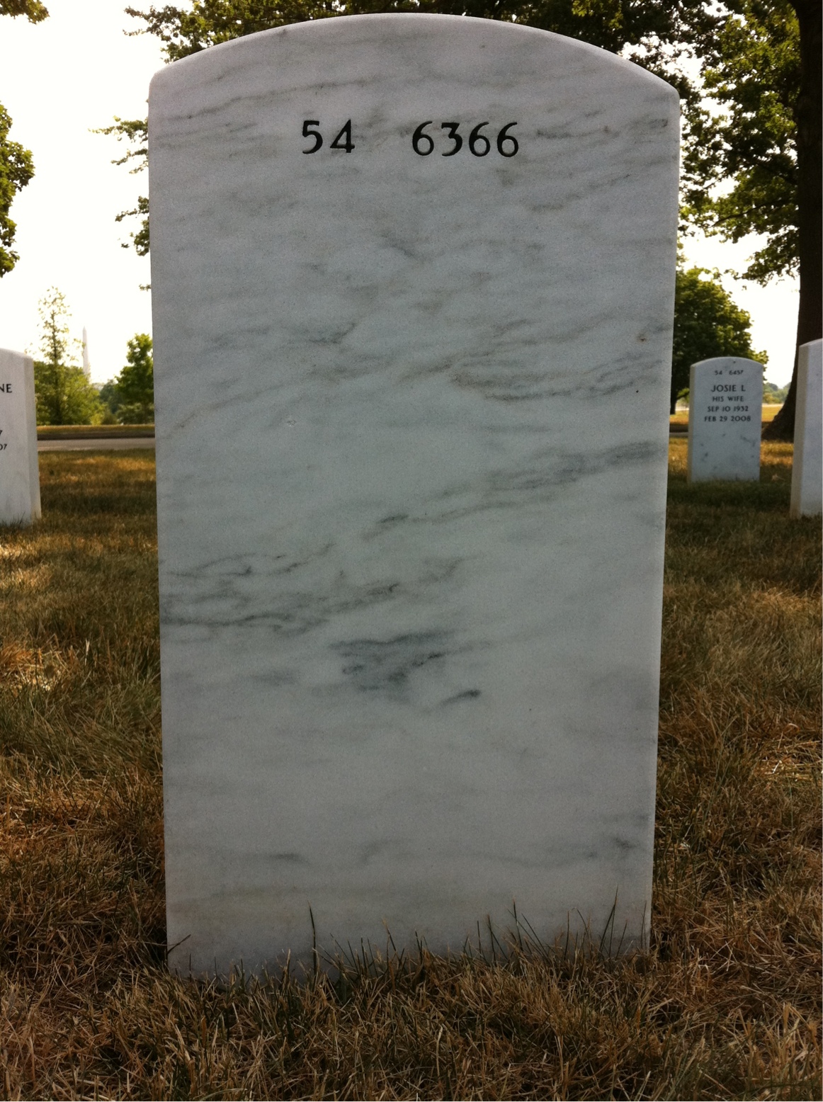 Back of headstone — Ray Norman