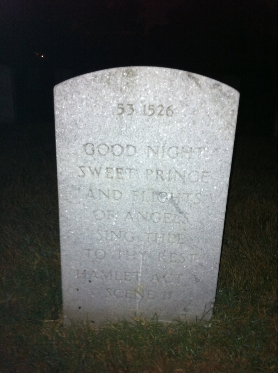 Back of headstone — Norman Morgan