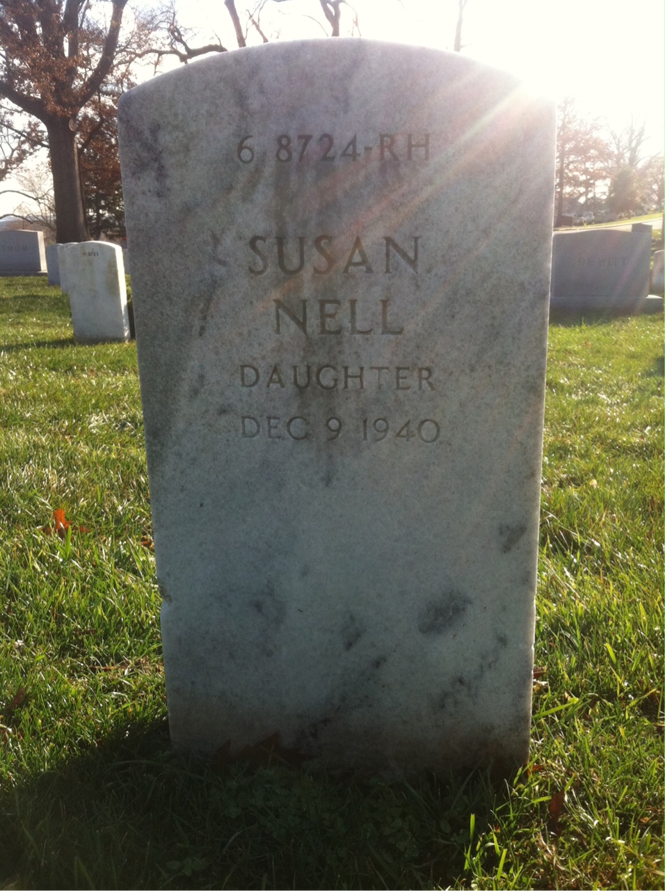 Back of headstone — Robert Mckay
