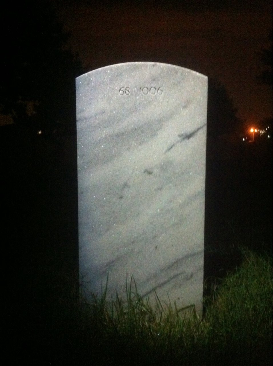 Back of headstone — Charles Herman Holshouser