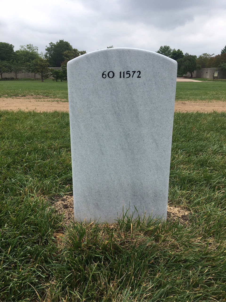 Back of headstone — Velda Lee Fields