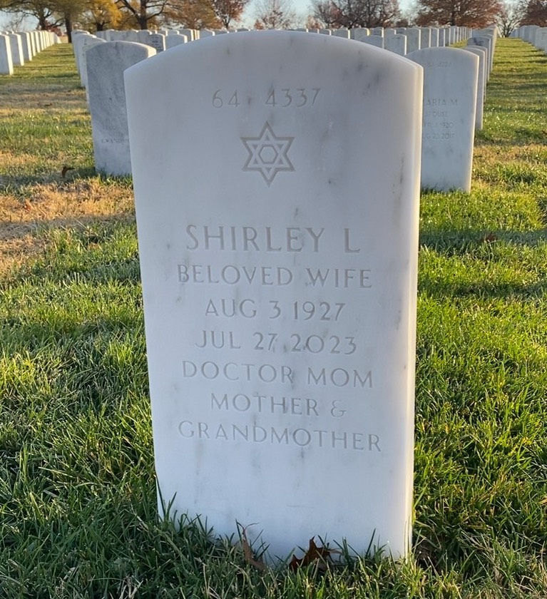 Back of headstone — Jerome Jacobs