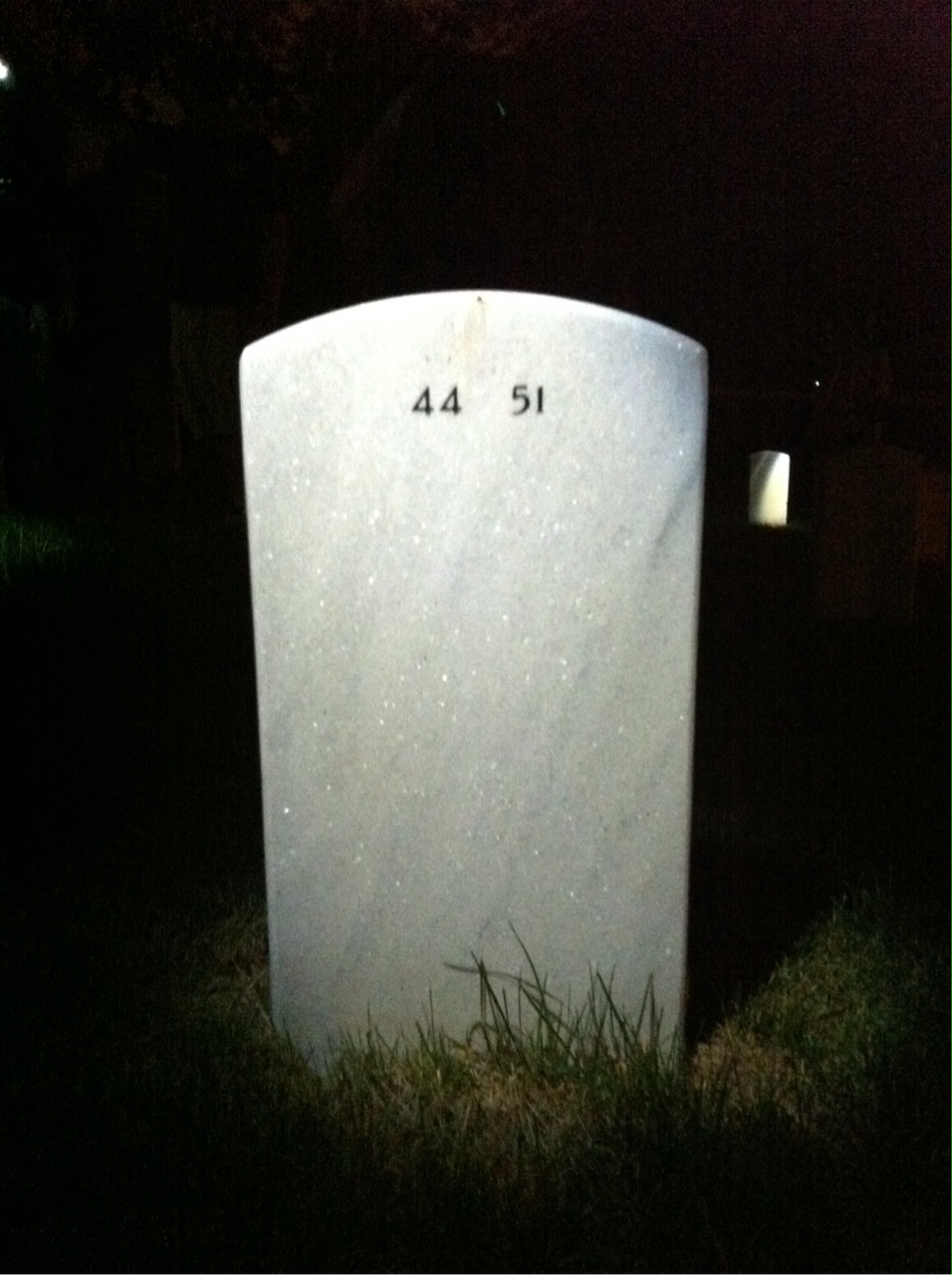 Back of headstone — Donald Caswick