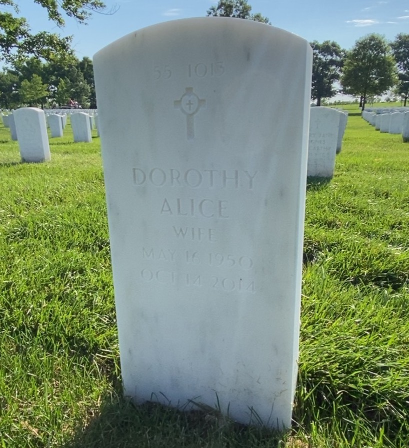 Back of headstone — Terry W Lerch