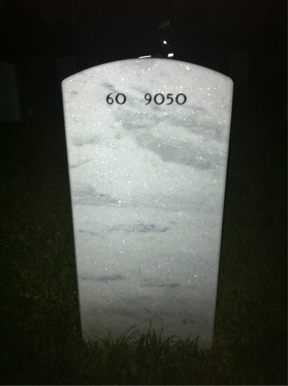 Back of headstone — Rusty Hunter Christian