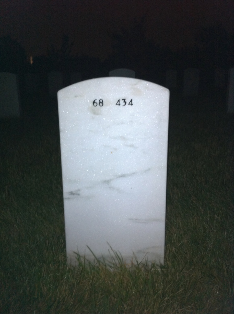 Back of headstone — Eugene Karpinski