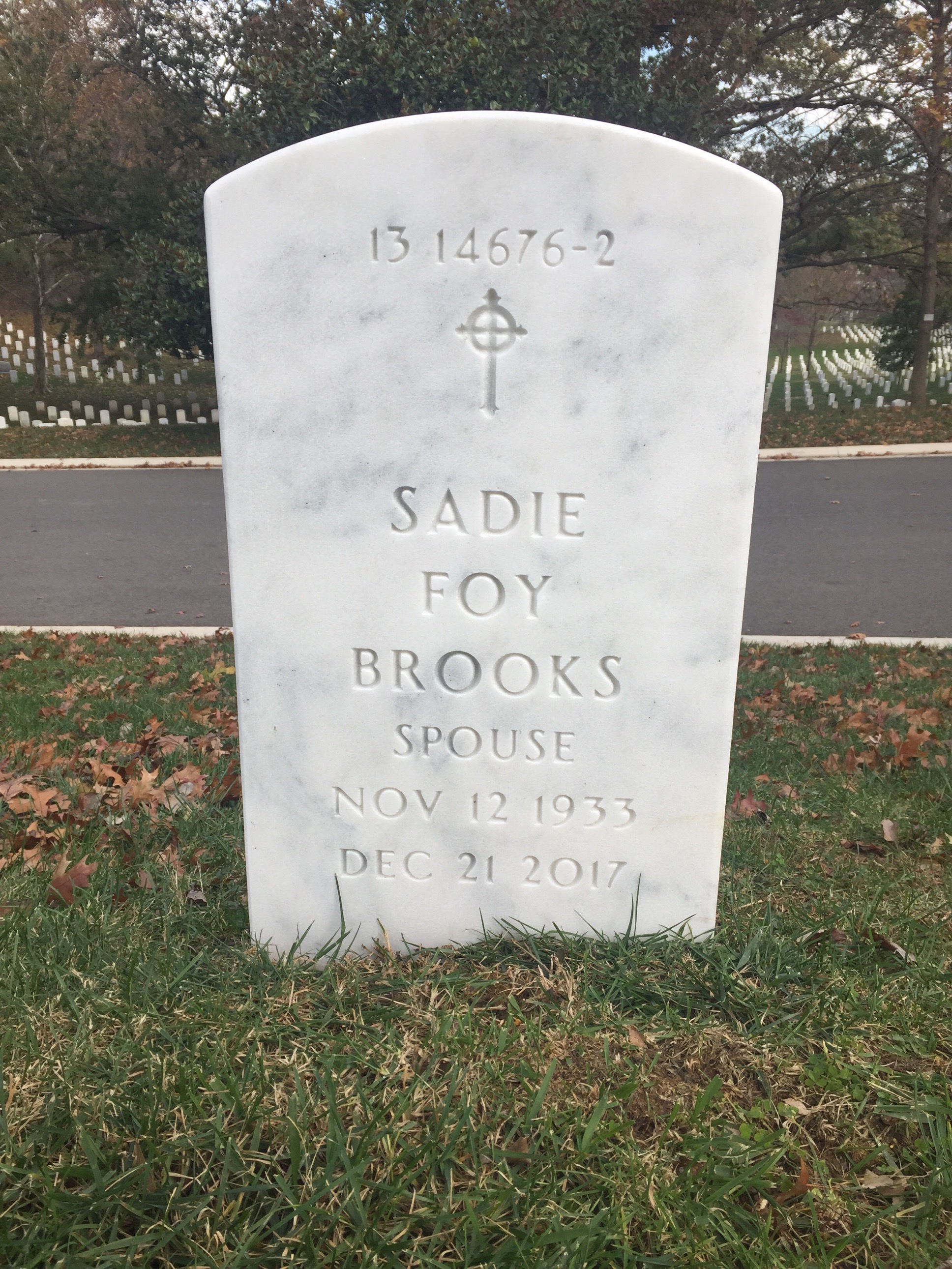 Back of headstone — Karl Albert