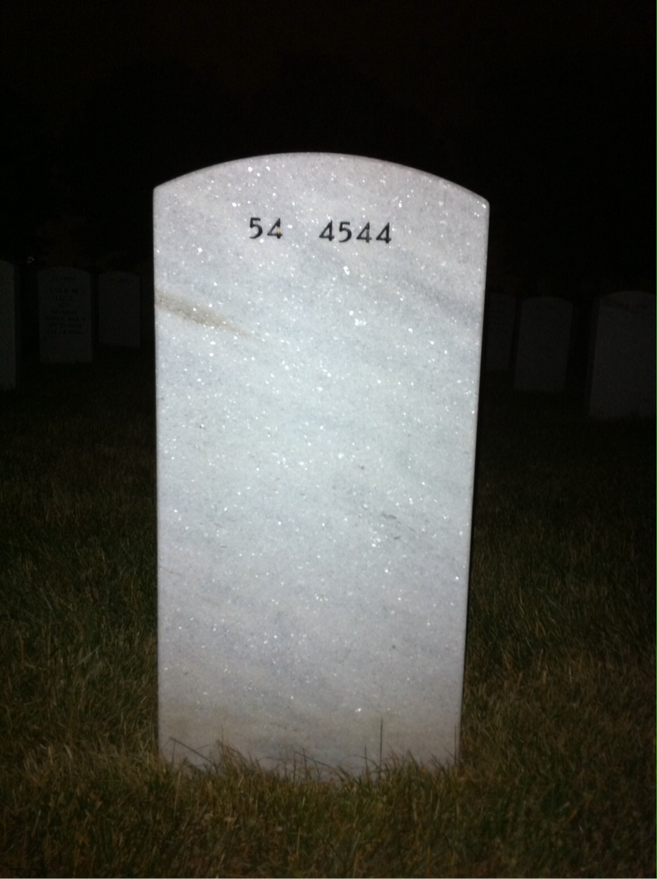 Back of headstone — Richard Falkenstein