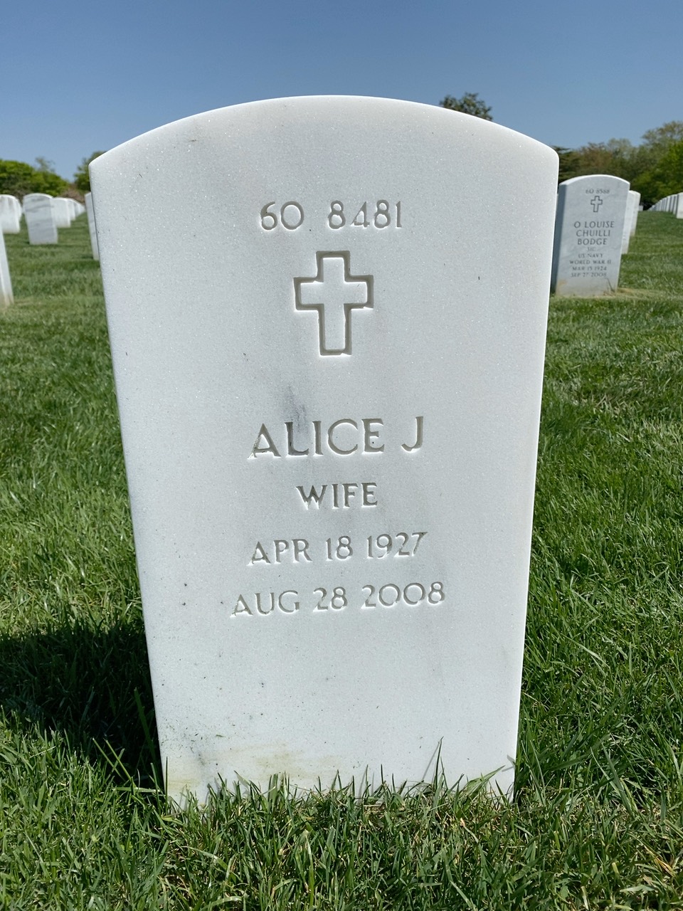 Back of headstone — Charles Mueller