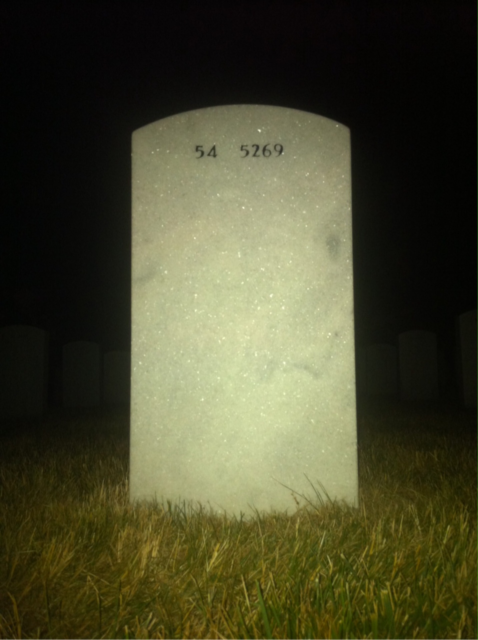 Back of headstone — Joel Westfall