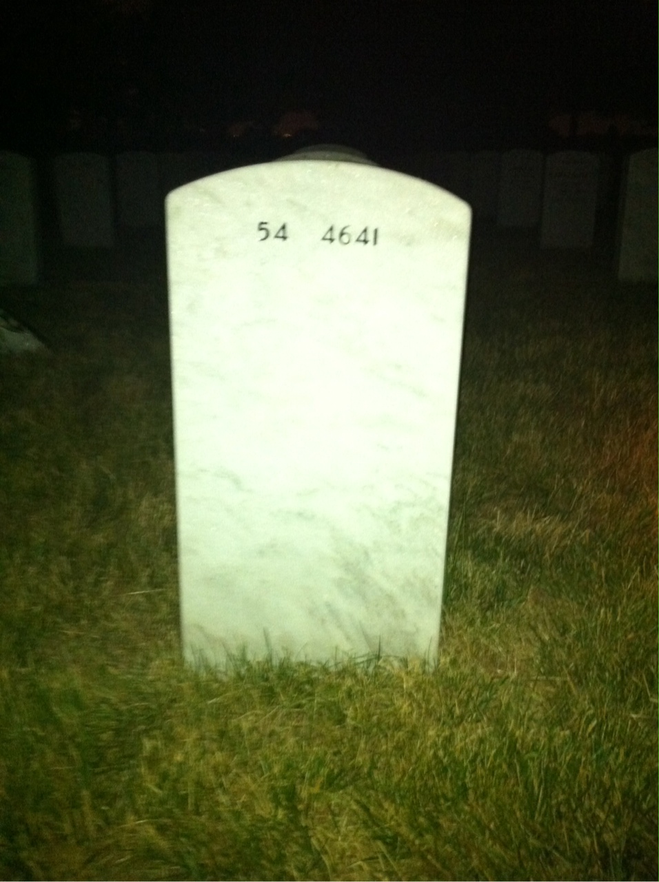 Back of headstone — Terrance Mcninch