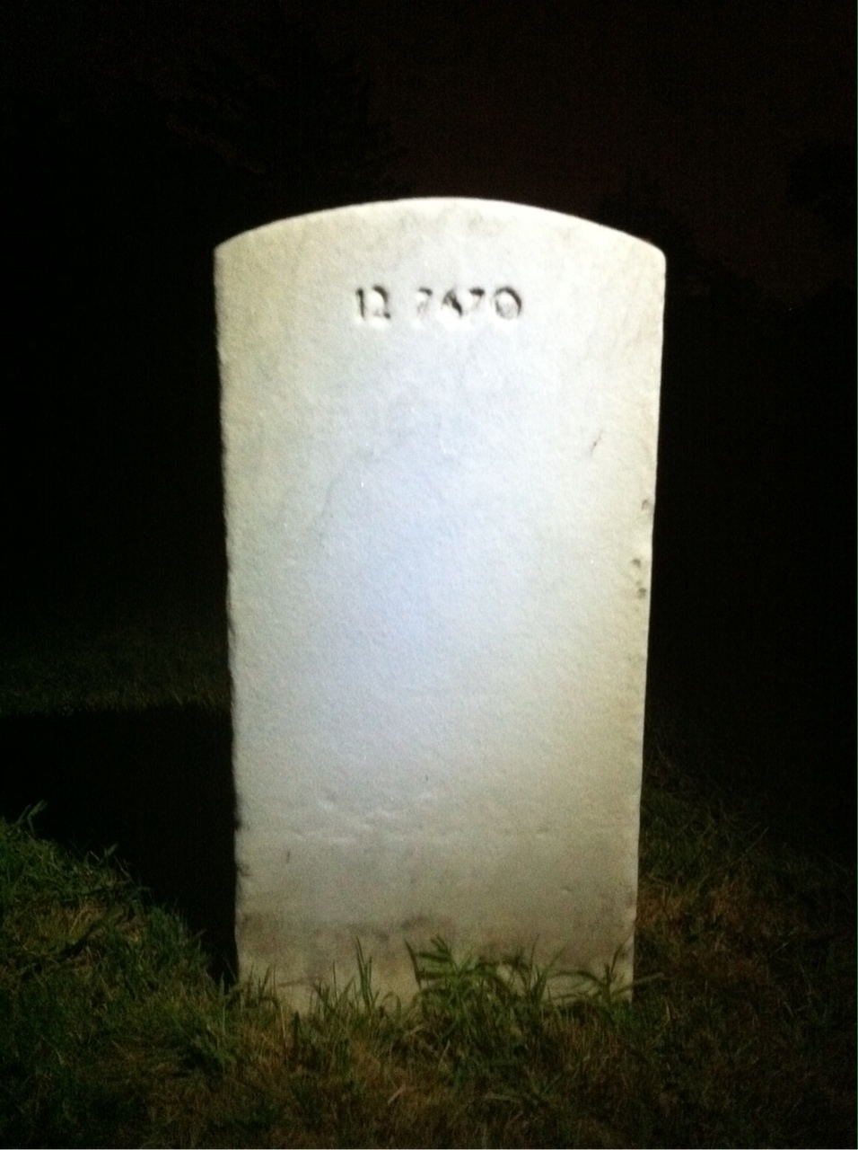Back of headstone — Albert Anderson