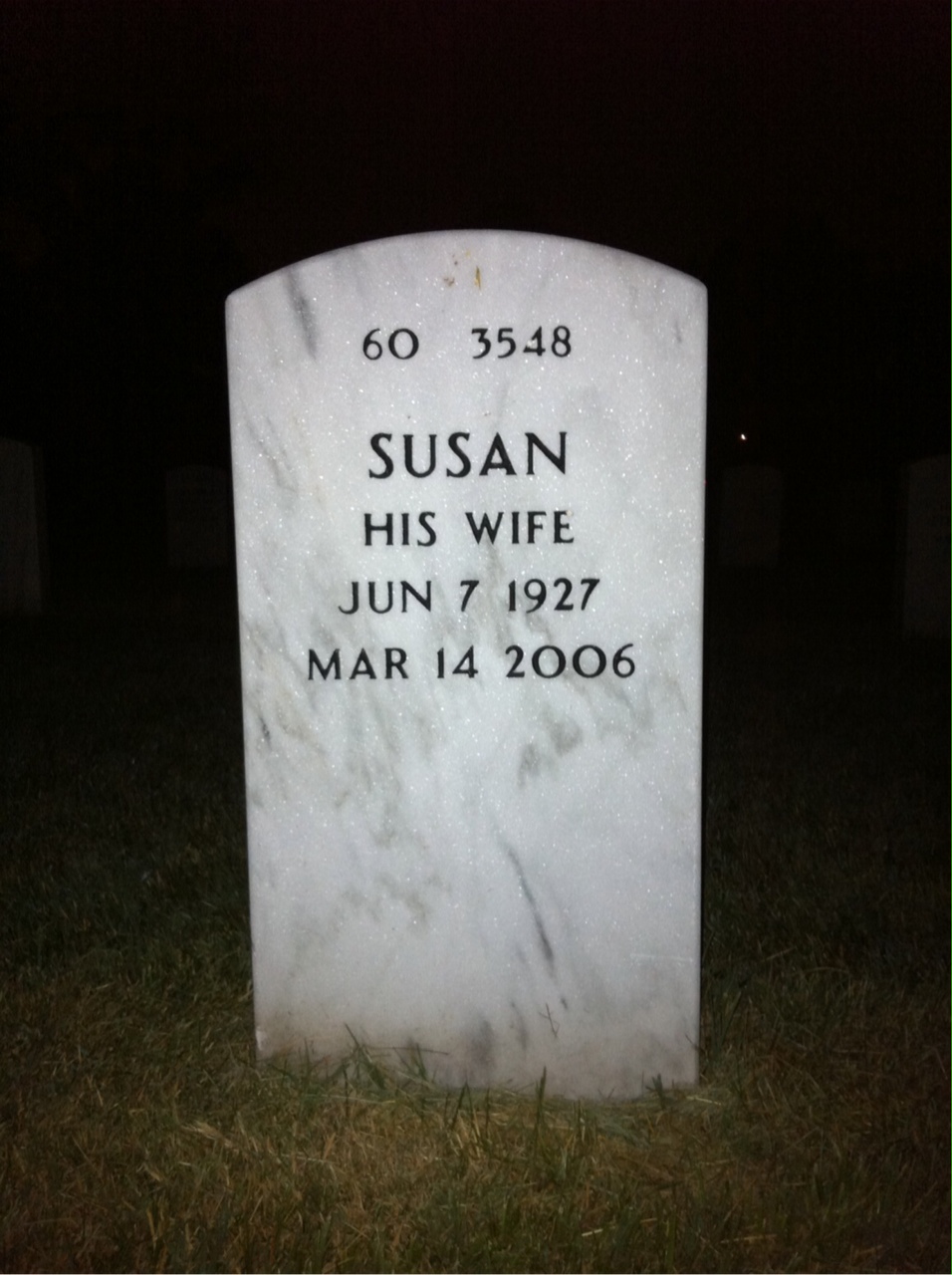 Back of headstone — James Butler
