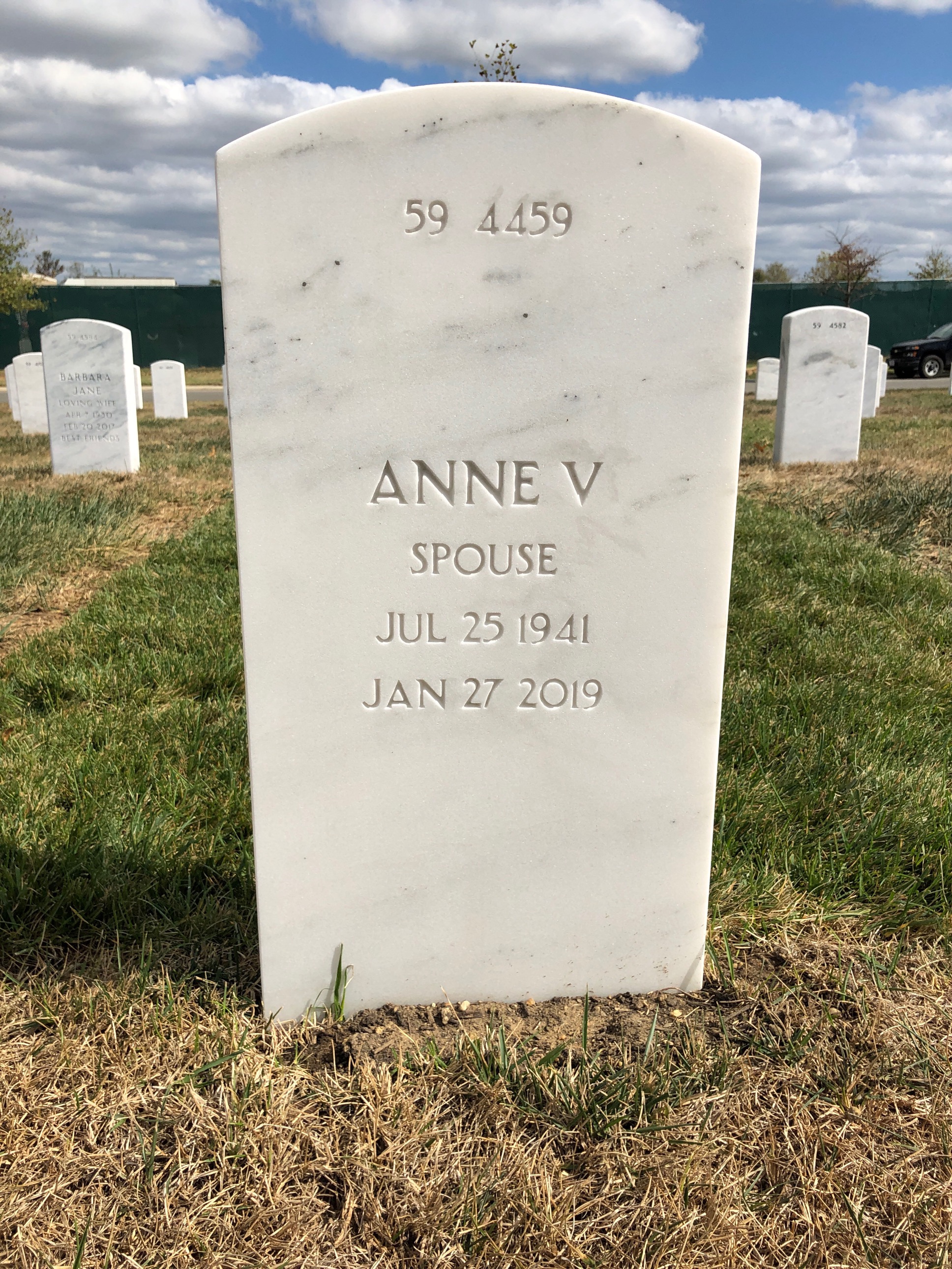 Back of headstone — William Robert Westerman